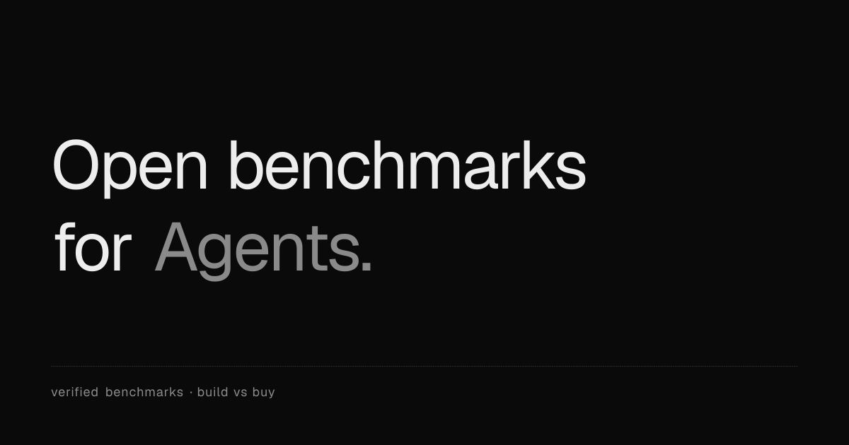 OpenBenchmarks – ajanların doğru SaaS API'lerini keşfetmesine ve seçmesine yardımcı olmak